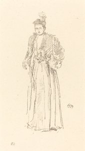 Portrétní studie: Slečna Charlotte R. Williamsová od James Abbott McNeill Whistler
