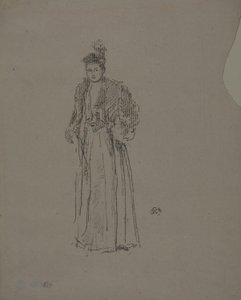 Portrétní studie: Slečna Charlotte R. Williamsová od James Abbott McNeill Whistler