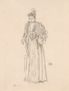 Portrétní studie: Slečna Charlotte R. Williamsová od James Abbott McNeill Whistler