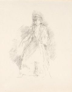Portrét mladé ženy v klobouku [slečna Seatonová] od James Abbott McNeill Whistler