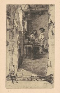 Rag Pickers, Mouffetard District, Paříž od James Abbott McNeill Whistler