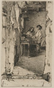 Rag Pickers, Mouffetard District, Paříž od James Abbott McNeill Whistler