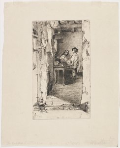 Rag Pickers, Mouffetard District, Paříž od James Abbott McNeill Whistler