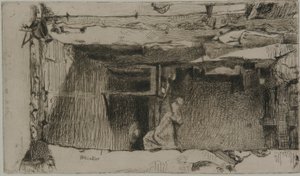 Rag Pickers, Mouffetard District, Paříž od James Abbott McNeill Whistler