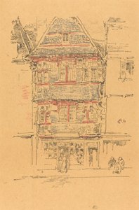 Červený dům, Paimpol od James Abbott McNeill Whistler