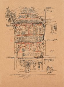 Červený dům, Paimpol od James Abbott McNeill Whistler