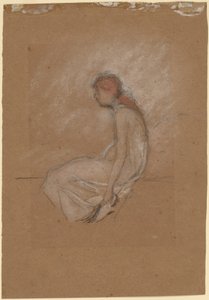 Sedící žena s červenými vlasy od James Abbott McNeill Whistler