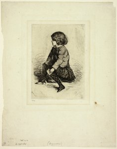 Seymour Haden, Jr, sedící od James Abbott McNeill Whistler