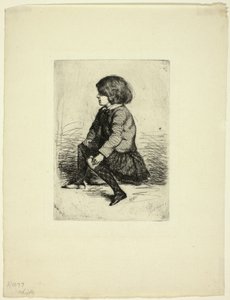 Seymour Haden, Jr, sedící od James Abbott McNeill Whistler