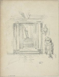 Schodiště od James Abbott McNeill Whistler