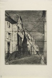 Ulice v Saverne od James Abbott McNeill Whistler