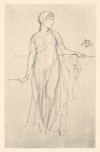 Studie, klasická postava od James Abbott McNeill Whistler