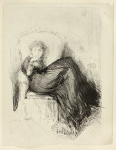 Studie: Maud Sedící od James Abbott McNeill Whistler