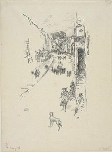 Neděle, Lyme Regis od James Abbott McNeill Whistler