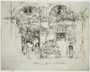 Slunečnice, St Germain Market, Paříž od James McNeill Whistler