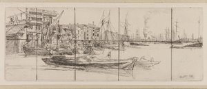 Temžské sklady od James Abbott McNeill Whistler