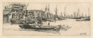 Temžské sklady od James Abbott McNeill Whistler