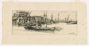 Temžské sklady od James Abbott McNeill Whistler