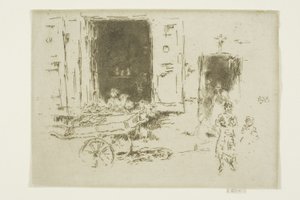 The Barrow - Marolles District, Brusel od James Abbott McNeill Whistler