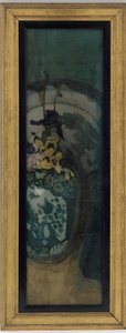 Modrá dívka (fragment): Fialová a modrá od James Abbott McNeill Whistler