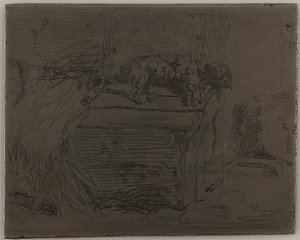 Pes v boudě od James Abbott McNeill Whistler