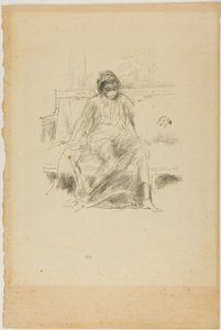 Zahalená postava, sedící od James Abbott McNeill Whistler