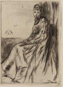 Dopis (Maud, sedící) od James Abbott McNeill Whistler