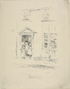 The Little Doorway, Lyme Regis od James Abbott McNeill Whistler