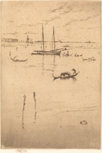 The Little Lagoon   1241285   cs       czech Successfully Translated  Original: Gezicht op Hampton Court Palace te Londen A view of the Royal Palace of Hampton Court (title on object) Londen (series title) Translat: Gezicht op Hampton Court Palace te Londe od James Abbott McNeill Whistler