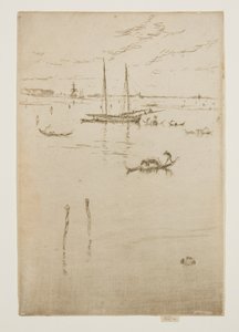 The Little Lagoon, from the Twelve Etchings, also known as the First Venice Set od James McNeill Whistler