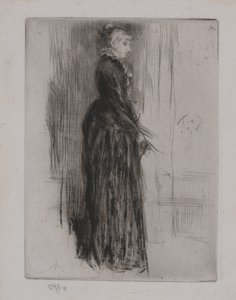 Malé sametové šaty od James McNeill Whistler