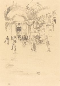 Dlouhá galerie, Louvre od James Abbott McNeill Whistler