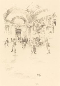 Dlouhá galerie, Louvre od James Abbott McNeill Whistler