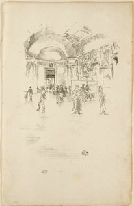 Dlouhá galerie, Louvre od James Abbott McNeill Whistler