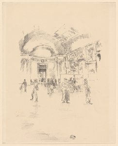 Dlouhá galerie, Louvre od James Abbott McNeill Whistler