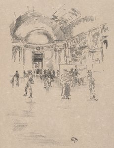 Dlouhá galerie, Louvre od James McNeill Whistler
