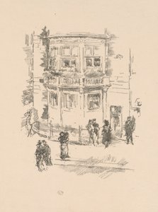 Okno ředitele, divadlo Gaiety Theatre od James McNeill Whistler