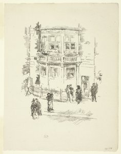 Okno ředitele, divadlo Gaiety Theatre od James McNeill Whistler