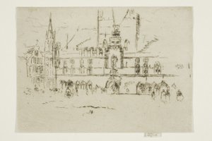 Trh, Bruggy od James Abbott McNeill Whistler