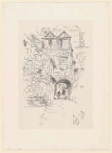 Kněžský dům, Rouen od James McNeill Whistler