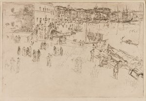 Riva od James Abbott McNeill Whistler