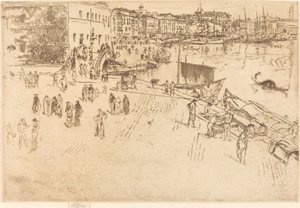 The Riva, No.I od James Abbott McNeill Whistler