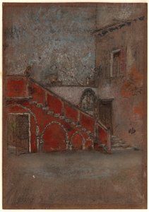 Schodiště: Poznámka v červené barvě od James Abbott McNeill Whistler