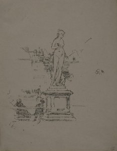 Socha, Lucemburské zahrady od James Abbott McNeill Whistler