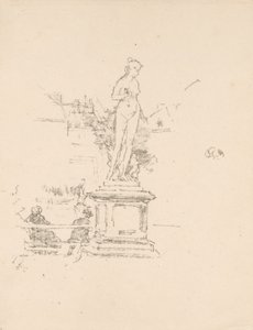 Socha, Lucemburské zahrady od James McNeill Whistler