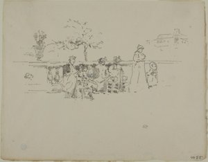 The Terrace, Lucembursko od James Abbott McNeill Whistler