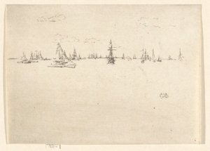 Věžová loď, z Jubilejní sady od James Abbott McNeill Whistler