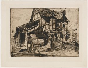 Nebezpečný činžák. Jeden z dvanácti leptů z přírody. (francouzský set) od James Abbott McNeill Whistler