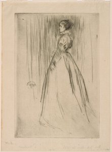 Sametové šaty (paní Leylandová) od James Abbott McNeill Whistler
