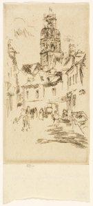 Saint Antoine Tower, Loches od James Abbott McNeill Whistler